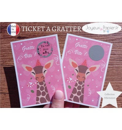 Ticket à gratter annonce grossesse tu vas être tata