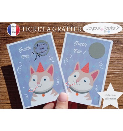 ticket à gratter annonce grossesse originale tu vas être mamy