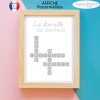 Affiche scrabble la famille du bonheur