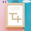 Affiche scrabble la famille du bonheur