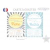 Carte à gratter invitation anniversaire