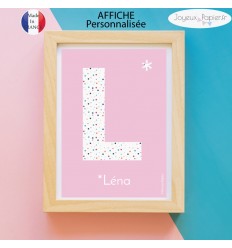 Affiche poster personnalisé prénom enfant