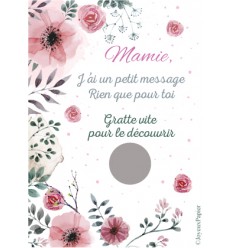 Carte à gratter tu es une super mamie