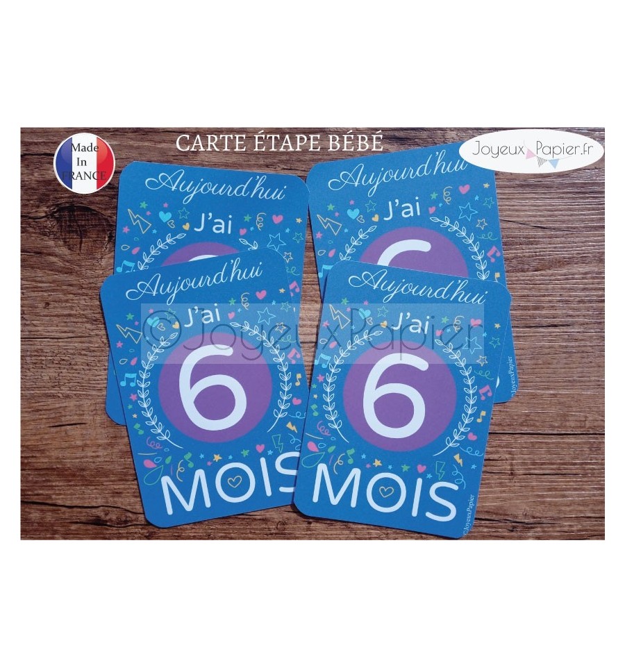 Carte Etape Bebe Photo De Chaque Mois Modele Colors