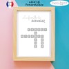 Affiche scrabble famille du bonheur