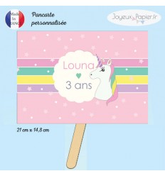 Pancarte licorne personnalisée