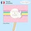 Pancarte personnalisée licorne