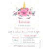 Carte à gratter anniversaire licorne