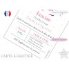 Carte a gratter anniversaire enfant