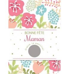 Carte à gratter bonne fête maman