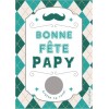 Carte à gratter bonne fête papy