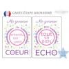 Pack carte étape grossesse