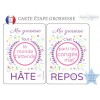 carte étape évoluation grossesse