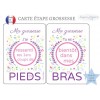 carte étape évoluation grossesse