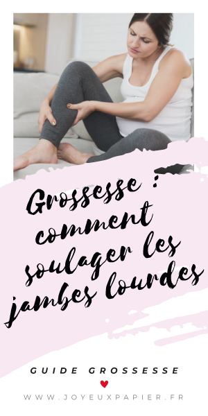 grossesse soulager les jambes lourdes