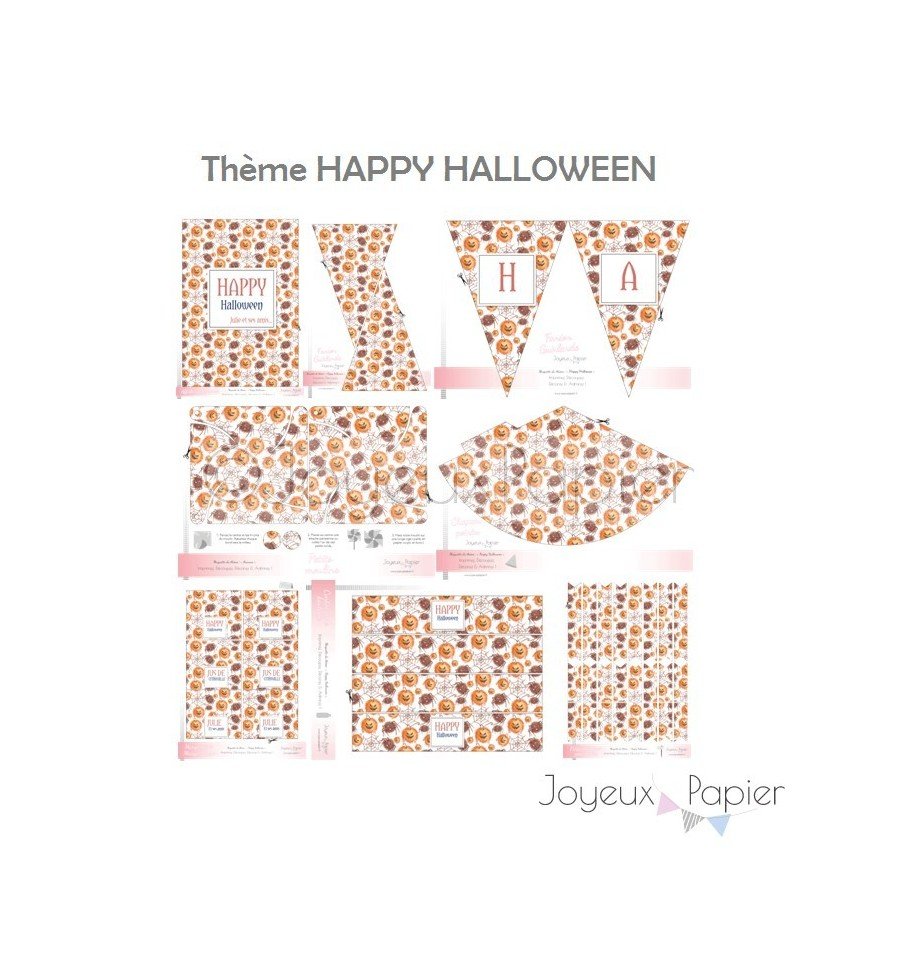 Happy Halloween kit décoration de fête