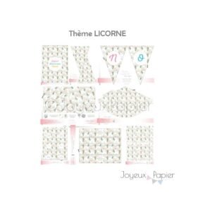 Licorne kit décoration de fête