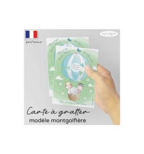 Carte a gratter parrain montgolfière