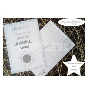 Carte à gratter tu vas être papa