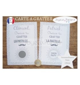Carte à gratter tu vas être papa