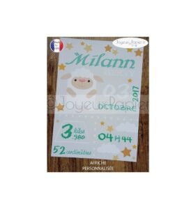 Affiche naissance statistiques