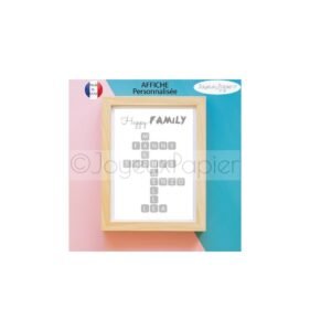 Affiche scrabble famille modèle bernard