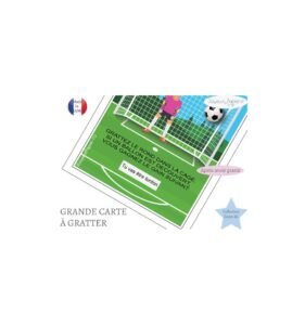 Carte à gratter annonce grossesse foot