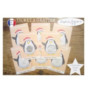 Ticket mini carte à gratter annonce grossesse la famille va s'agrandir