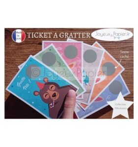 Ticket mini carte à gratter annonce grossesse père noël tu vas être papy