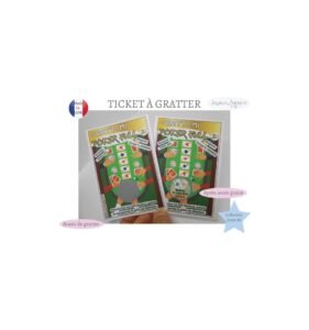 Carte à gratter annonce grossesse originale poker
