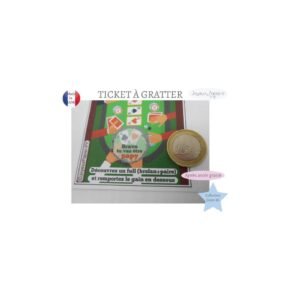 Carte annonce grossesse originale poker