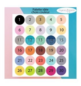 palette de couleur affiche
