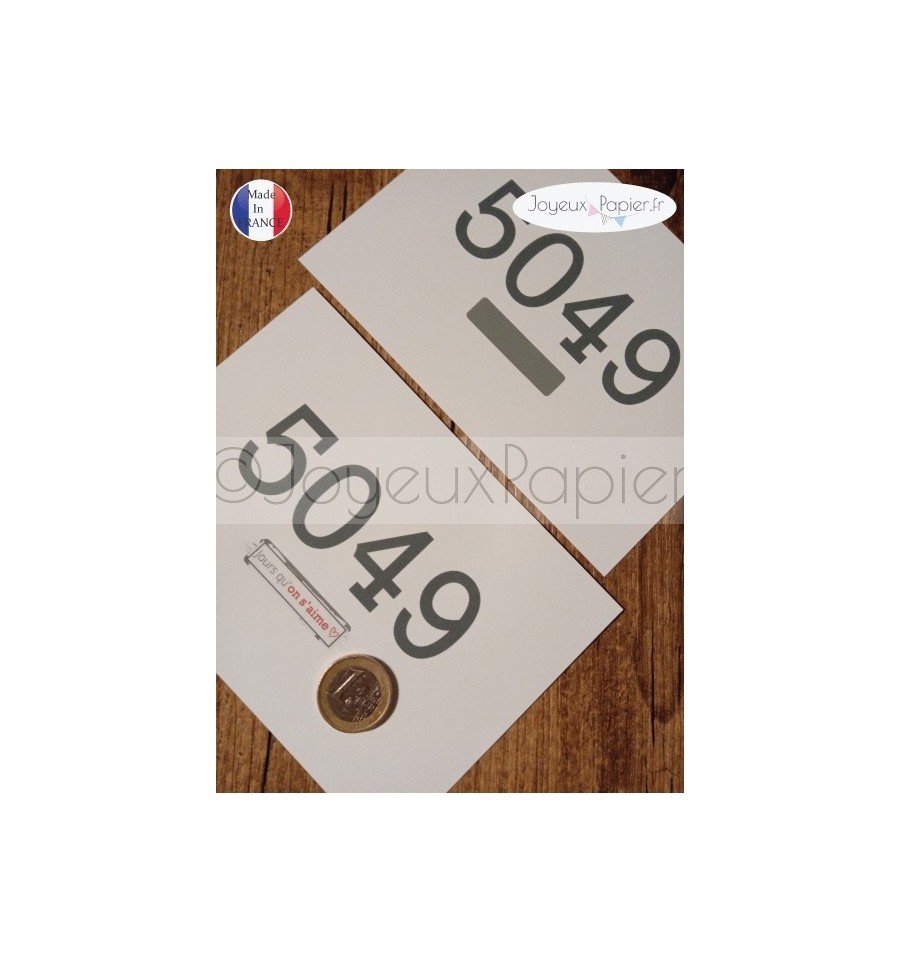 Carte à gratter personnalisable compteur d&rsquo;amour