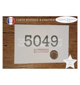 Carte à gratter jours qu'on s'aime
