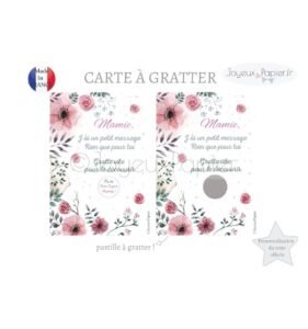carte à gratter fête grand mère