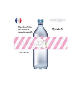 etiquette contours de bouteille licorne