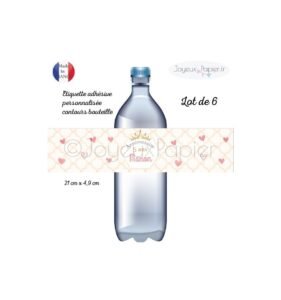 Etiquette pour bouteille princesse