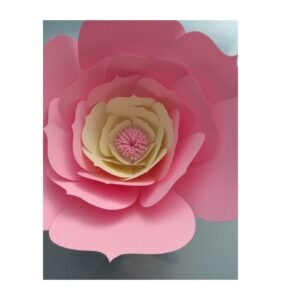 tutoriel fabriquer une fleur géante papier