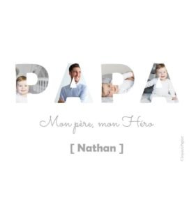 Affiche PAPA mon pere mon hero