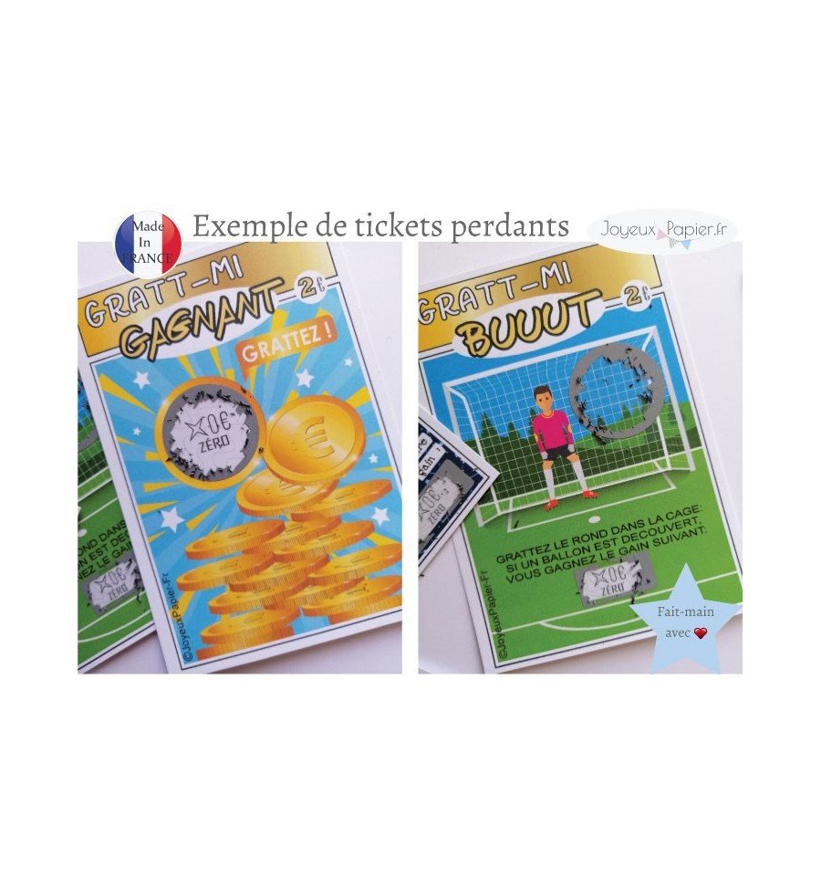 ticket à gratter perdant