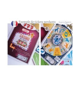 faux ticket à gratter perdant