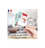 carte a gratter annonce grossesse père noël