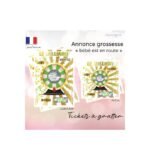 carte a gratter grossesse bebe est en route