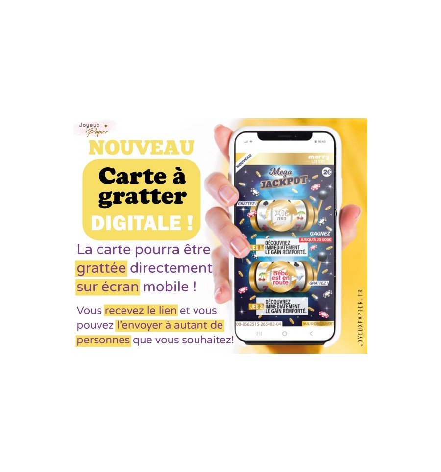carte à gratter numérique mega jackpot