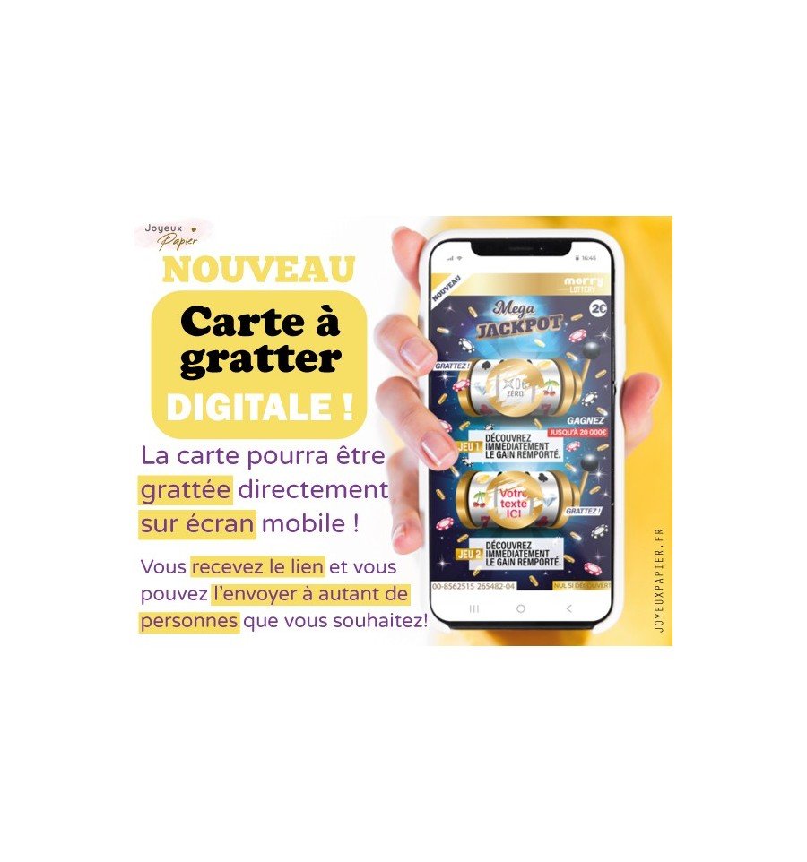 carte à gratter numérique mega jackpot