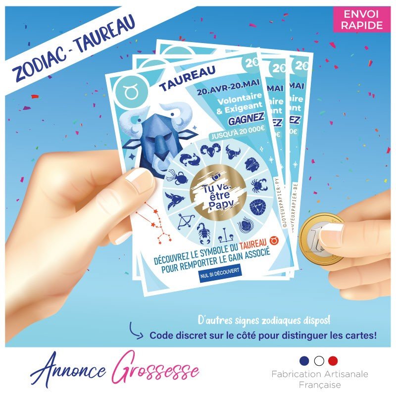 Carte à gratter annonce grossesse originale astrologie – Image 11