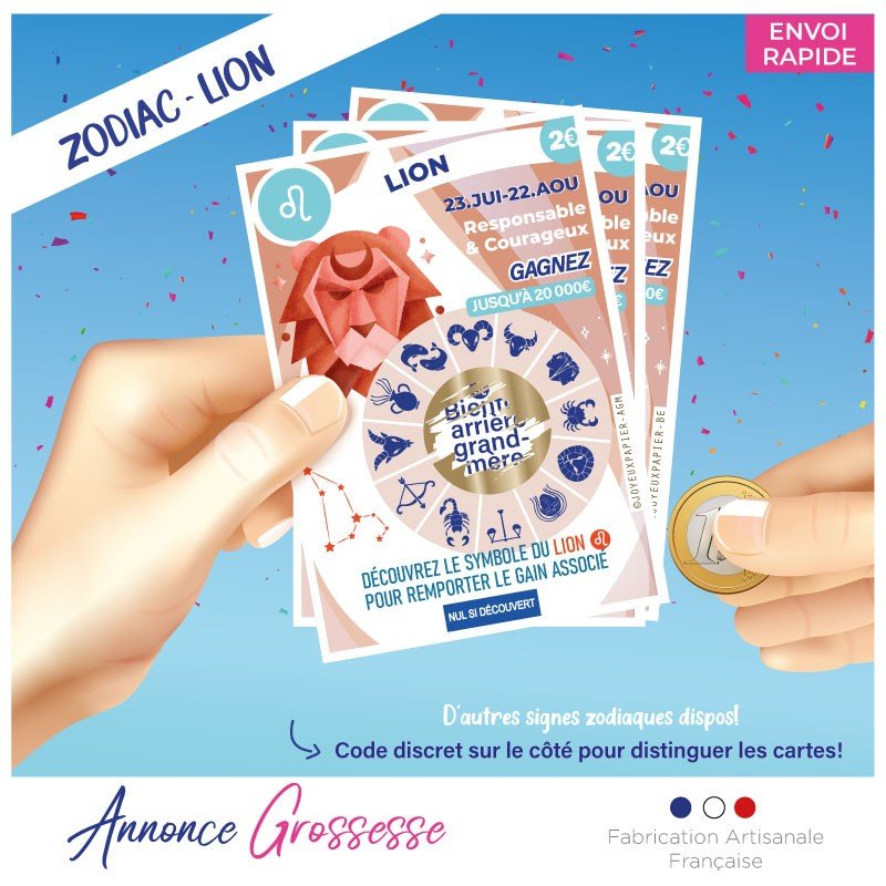 Carte à gratter annonce grossesse originale astrologie – Image 7
