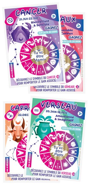 carte à gratter astro